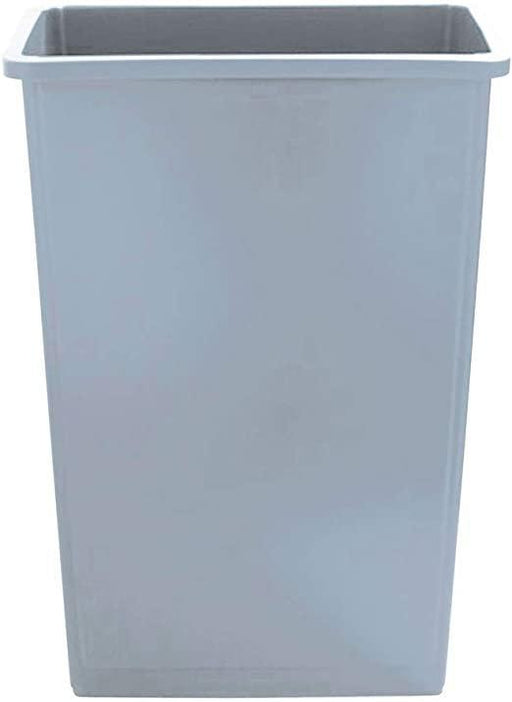 23 Gal Gray Slim Trash Can/Lid - Janitorial Superstore