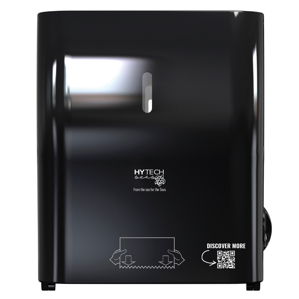 Papernet, HyTech Seas, Paper Towel Dispenser, Mechanical, Black, Each (#419484)