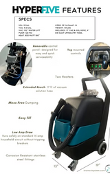 StainOut Systems Hyper Five Heated Carpet Extractor (#71-405) 120psi 5gal