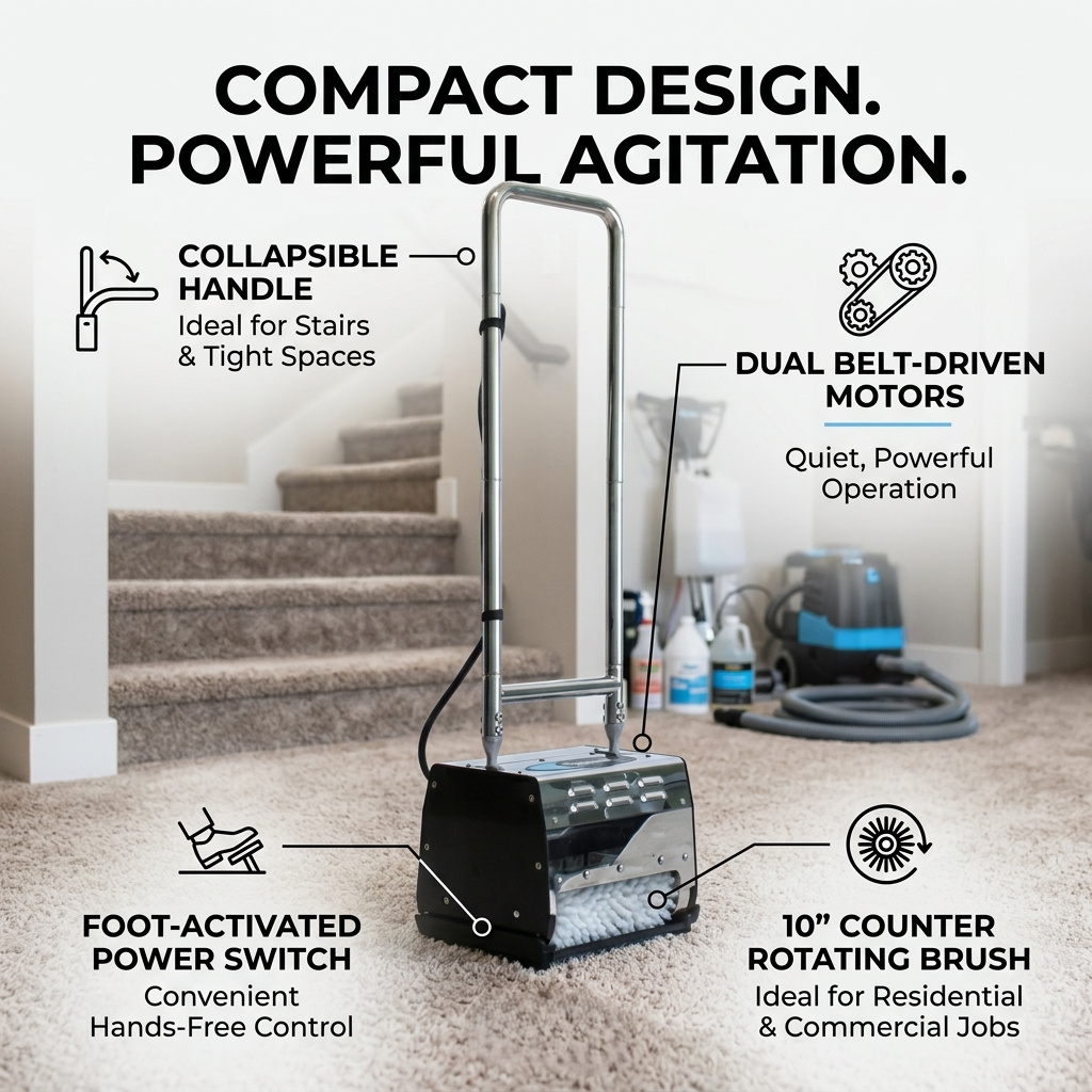 Mytee CRB3010 Carpet Shark™ 10″ Counter Rotating Brush