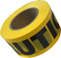 Yellow Caution Barricade Tape, 3 in. x 1000 ft. Roll 1.5mil