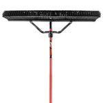 Libman 36 in. Smooth Surface Push Broom Set with Brace and Steel Handle(850)