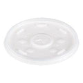 Plastic Lids, Fits 12 oz to 24 oz Hot/Cold Foam Cups, Straw-Slot Lid, White, 100/Pack, 10 Packs/Carton - Janitorial Superstore