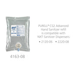 Purell® Hand Sanitizer 1000 mL 9X6X1.75 IN Fragrance Free For CS2 8/Case (4163-08)