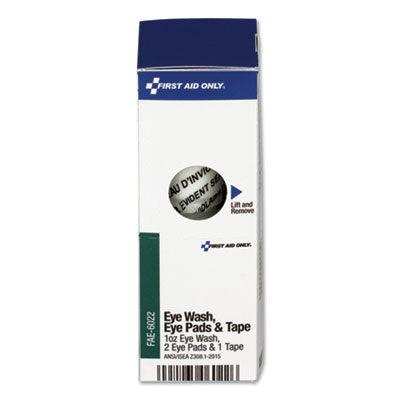 First Aid Only™ SmartCompliance Eyewash Set with Eyepads and Adhesive Tape, 4 Pieces - Janitorial Superstore
