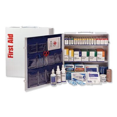 First Aid Only, ANSI 2015 Class A+ Type I and II, Industrial First Aid Kit 100 People, 676 Pieces, Metal Case - Janitorial Superstore