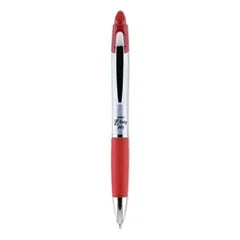 Z-Grip MAX Ballpoint Pen, Retractable, Medium 1 mm, Red Ink, Silver/Red Barrel, 12/Pack