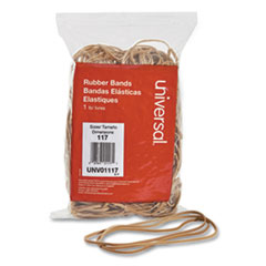 Universal® Rubber Bands, Size 117, 7 x 1/8, 210 Bands/1lb Pack (UNV01117)