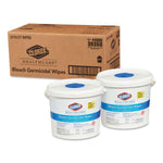 Clorox 30358 Healthcare Bleach Germicidal Wipes, 110 Count Container, 2 Case - Janitorial Superstore