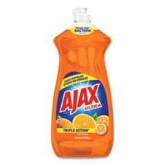 AJAX Ultra Triple Action Liquid Dish Soap - Liquid - 28 fl oz (0.9 quart) - Citrus Scent - 9 / Carton - Orange(#144678) - Janitorial Superstore