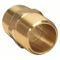 Hex Nipple: Brass, 3/4 in x 3/4 in Fitting Pipe Size, Male