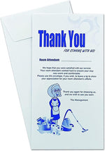 50 Housekeeping Tip Thank you Envelope, White, 3 1/2" X 6 1/2", Premium 24lb. White, 50/box - Janitorial Superstore