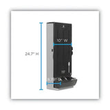SmartStock Dining Utensil Dispenser, Holds 120 Spoons, 10 x 8.78 x 24.75, Translucent Black
