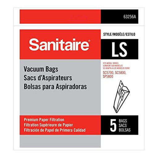 Sanitaire Commercial Upright Vacuum Cleaner Replacement Bags, Style LS, 5/Pack - Janitorial Superstore
