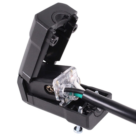 Journeyman-Pro 515CCV Clamshell 15 Amp 120-125 Volt, NEMA 5-15R, 2Pole 3Wire, Straight Blade, Female Connector Plug Replacement Cord Outlet, Commercial Grade PVC Black