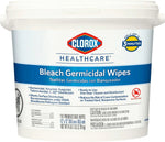 Clorox 30358 Healthcare Bleach Germicidal Wipes, 110 Count Container, 2 Case - Janitorial Superstore
