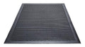 Crown-Tred Indoor/Outdoor Scraper Mat, Rubber, 43.75 x 66.75, Black
