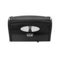 LoCor® Black 14.89” x 9.05” x 5.19” Side By Side Bath Tissue Dispenser (D67023)
