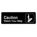 ALPINE INDUSTRIES CAUTION ? WATCH YOUR STEP SIGN, 3X9 - Janitorial Superstore