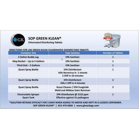 Chlorinated Disinfecting Tablets (120 Tablets per container) EPA # 71847-6-91038 - Janitorial Superstore