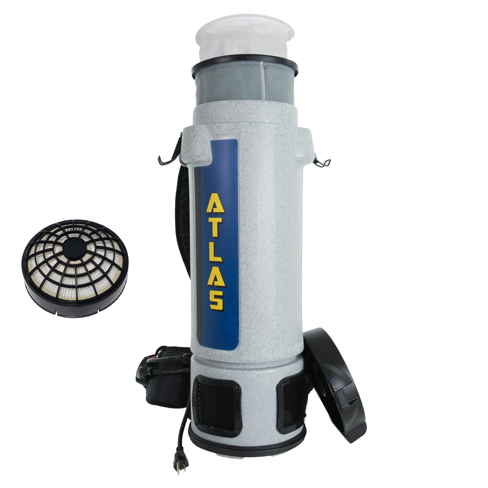 EDIC Atlas 6QT Backpack Vacuum W/Standard Tool Kit, 600TV