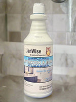 Non acid bathroom cleaner and disinfectant for commercial restroom cleaning use