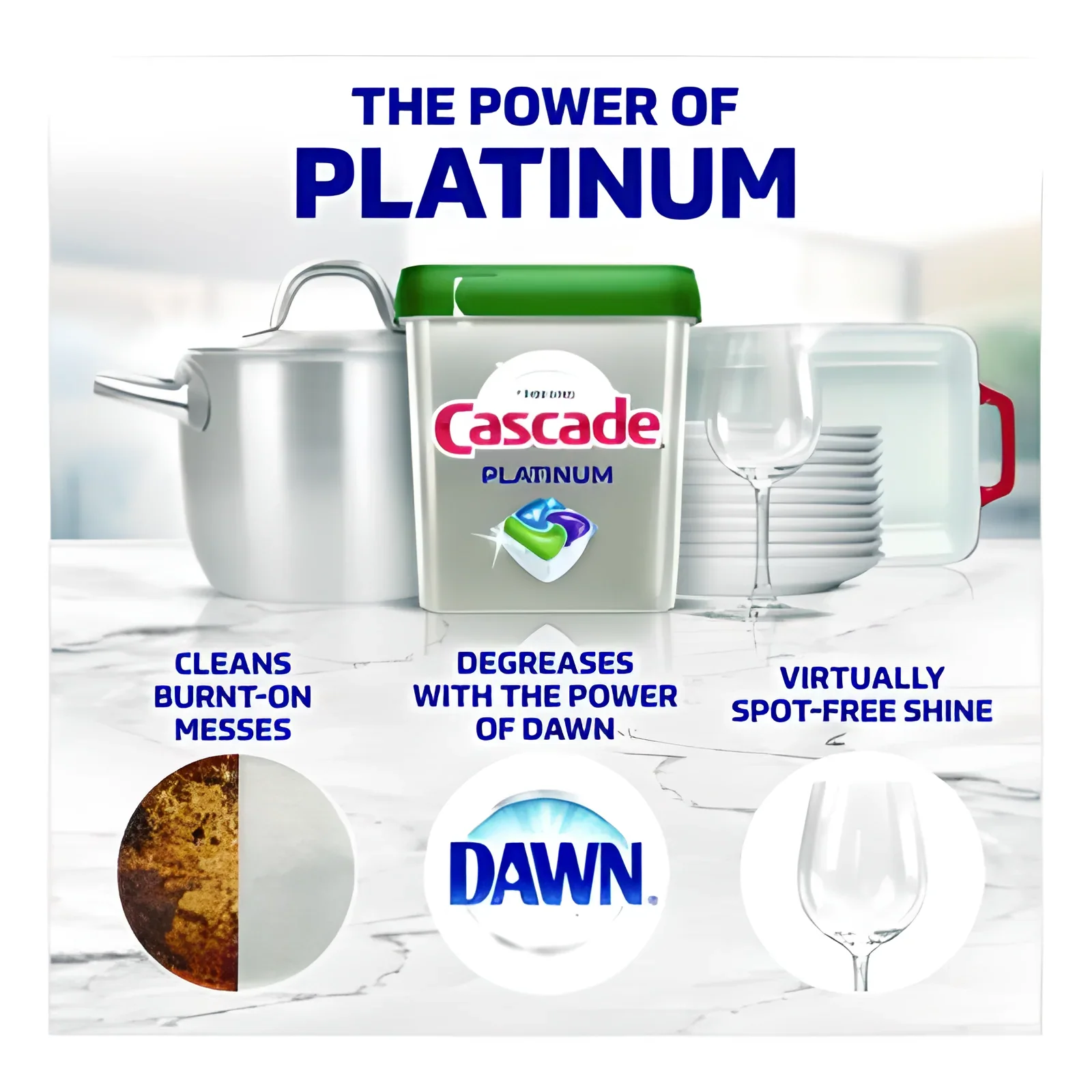 Cascade® ActionPacs, Fresh Scent, 38.6 oz Tub, 74/Pack