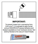 Mytee H136V 2″ to 2″ Male Vinyl Cuff-Lynx™ Coupler