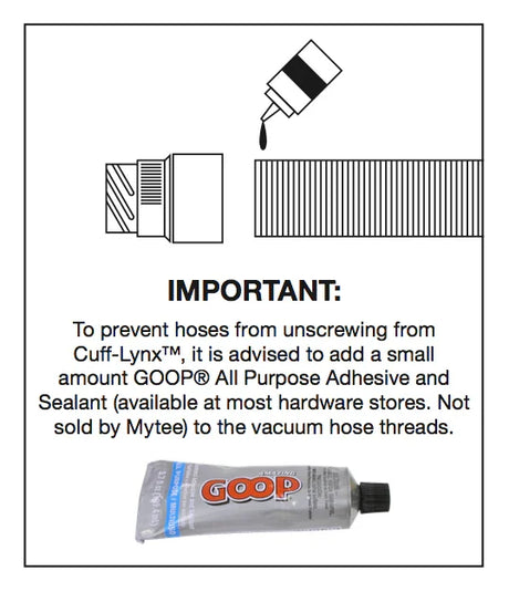 Mytee H136V 2″ to 2″ Male Vinyl Cuff-Lynx™ Coupler