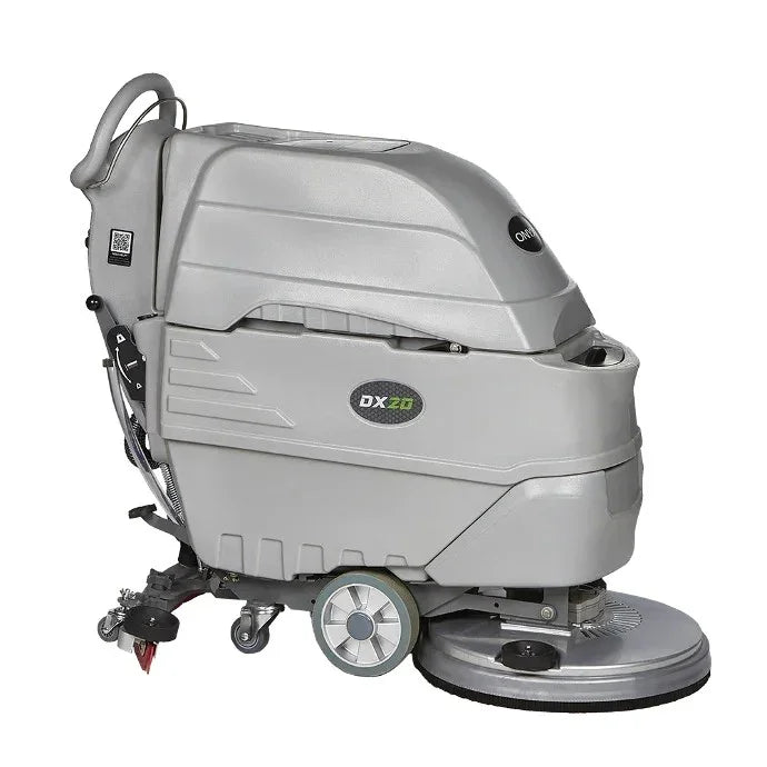 Front view of ONYX DX20 20" battery autoscrubber
