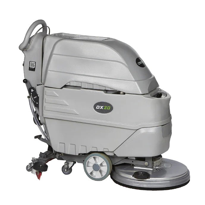 Front view of ONYX DX20 20" battery autoscrubber