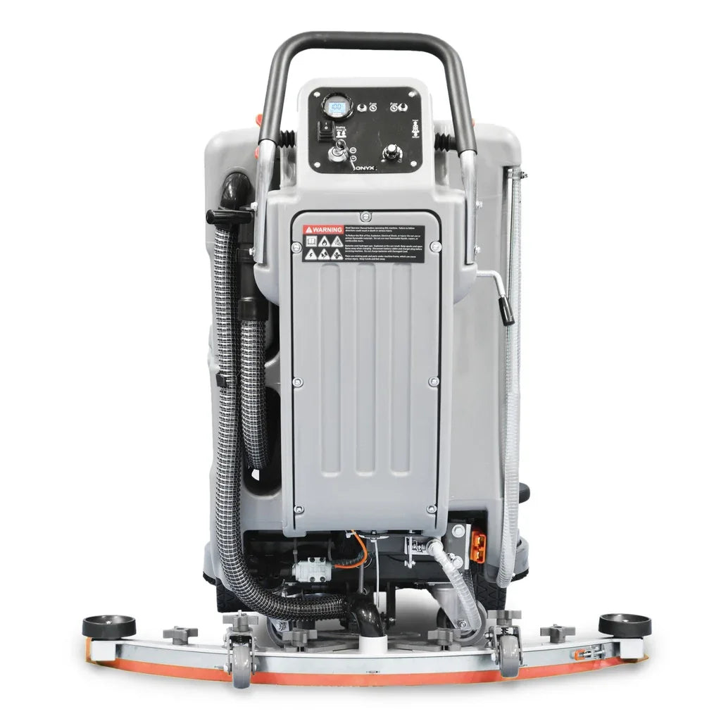 Industrial 26" battery scrubber ONYX DX26T for large floor cleaning