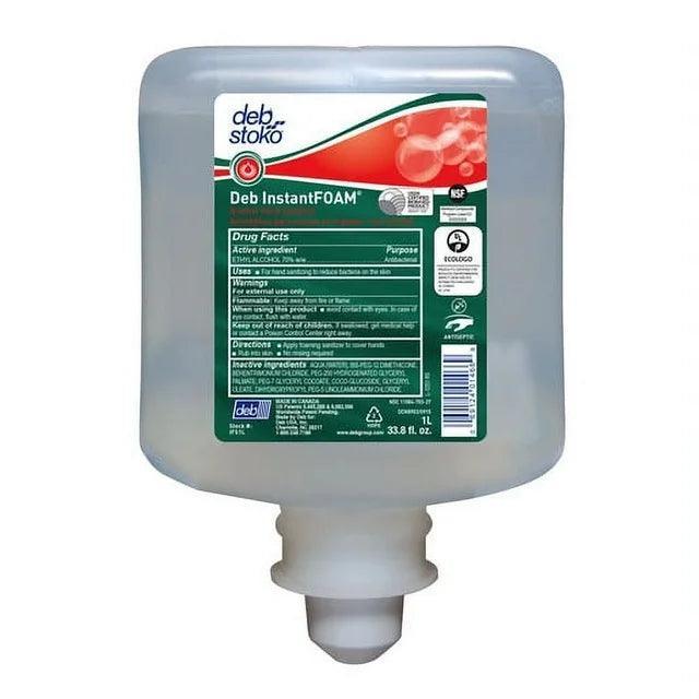 Deb IFS1L Instant Hand Sanitizer 1 Liter Cartridges, 6 Case - Janitorial Superstore