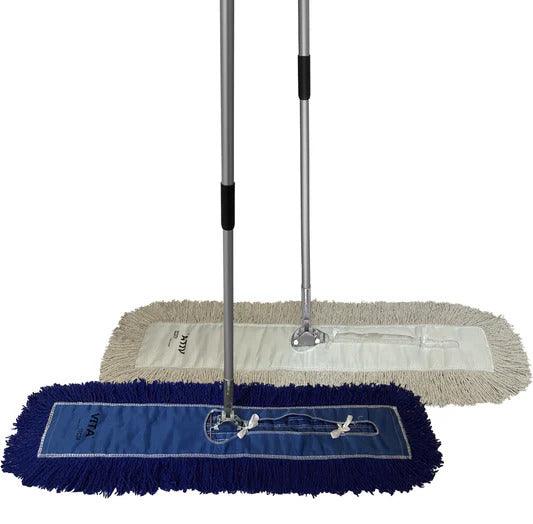 Dust Mops Commercial Grade LOOPED, Blue - Janitorial Superstore