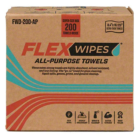 FlexWipes™ All-Purpose Towels DRY WIPES (#FWD-200-AP) - Janitorial Superstore
