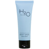 H2O Therapy Refreshing Body Wash tube with black cap, light blue design
