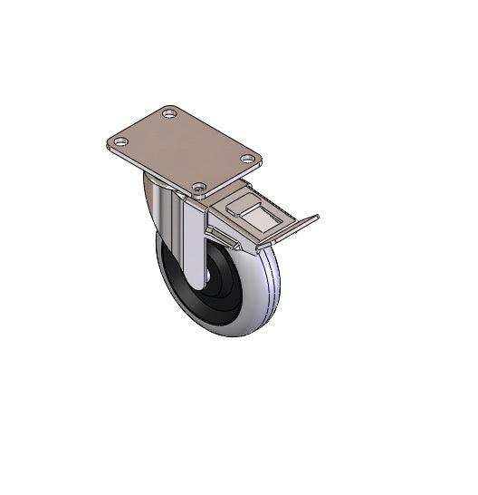 H668 4″ Locking Swivel Caster (H668) - Janitorial Superstore