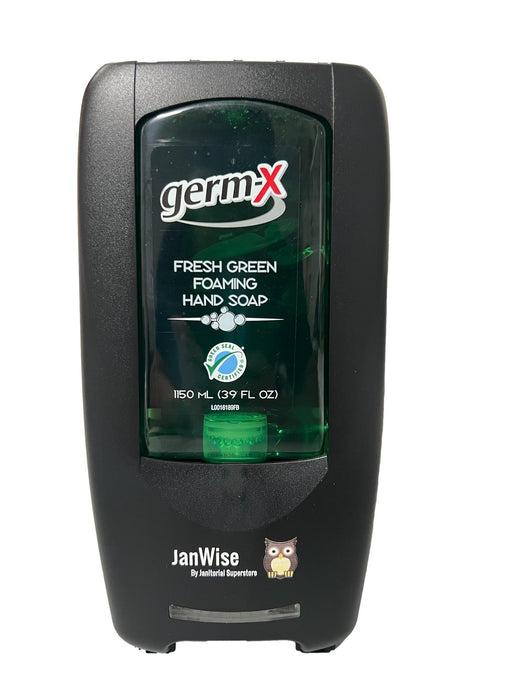 JanWise Black Auto Soap Dispenser, 1150ML (Fits Germ-X Refills)