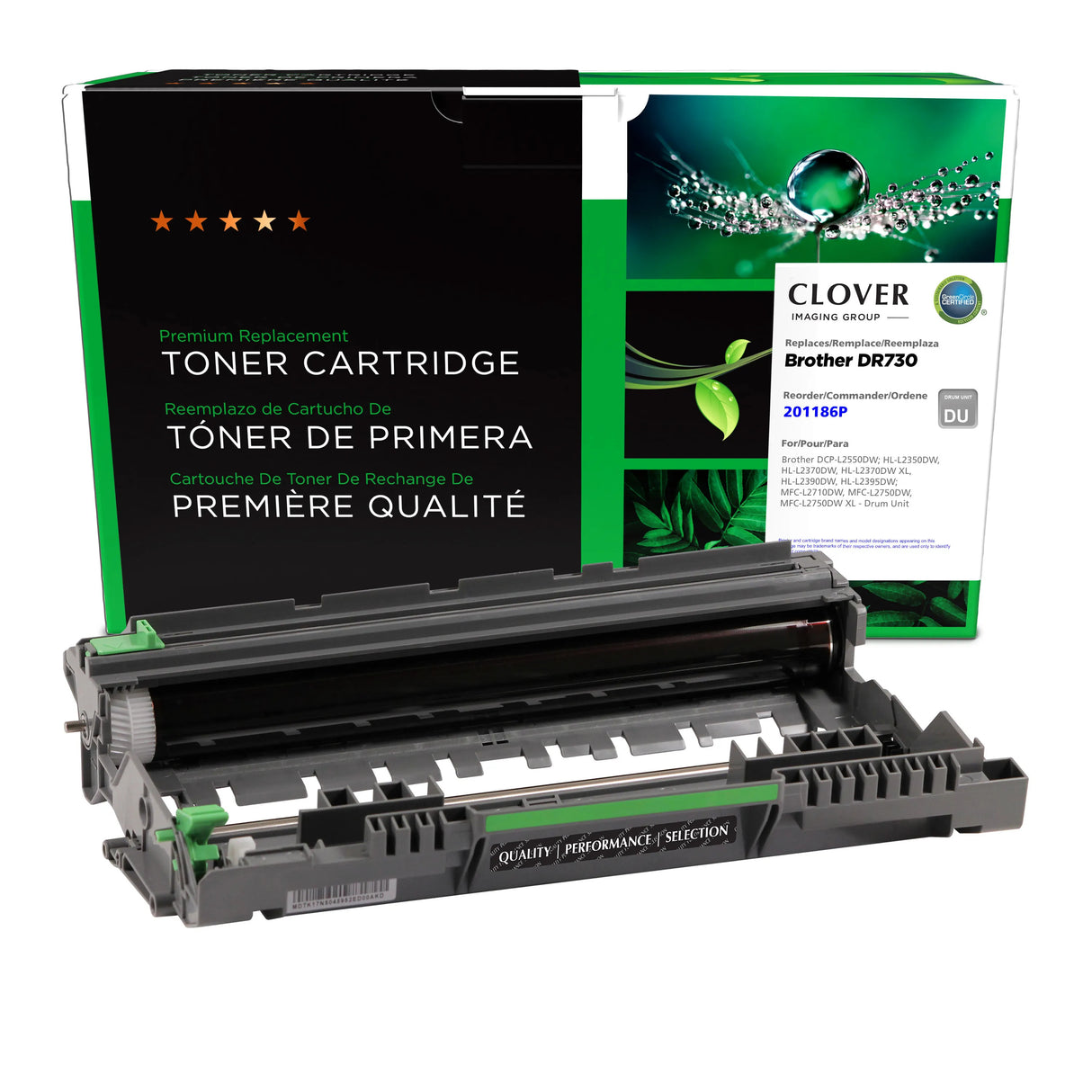 JSS Remanufactured Black Drum Unit for Brother DR730 (DR730)