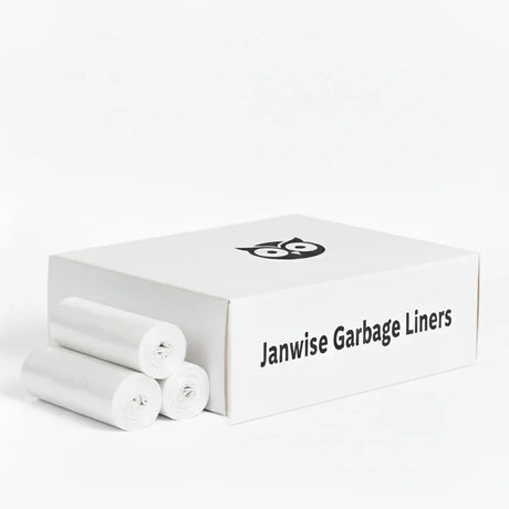 JanWise 30x36 white trash bags .75 mil 200 case