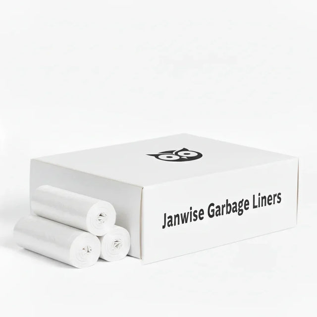 JanWise 30x36 white trash bags .75 mil 200 case