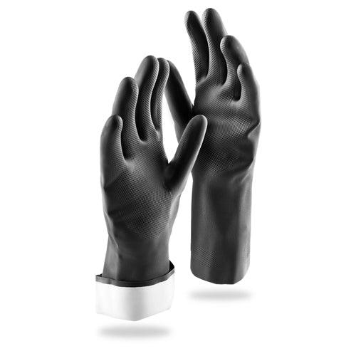 Libman Large/XL Black Industrial Reusable Rubber Gloves (1-Pair)(#1244)