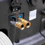 Portable heated carpet extractor with dual vacuum motors
