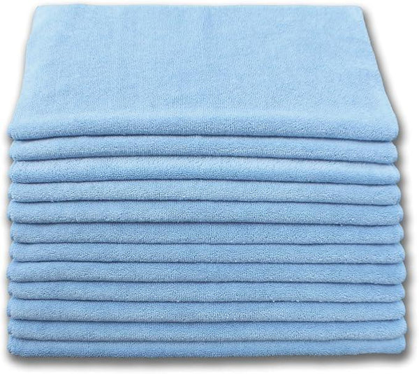 16x16 microfiber cleaning cloths for janitorial use