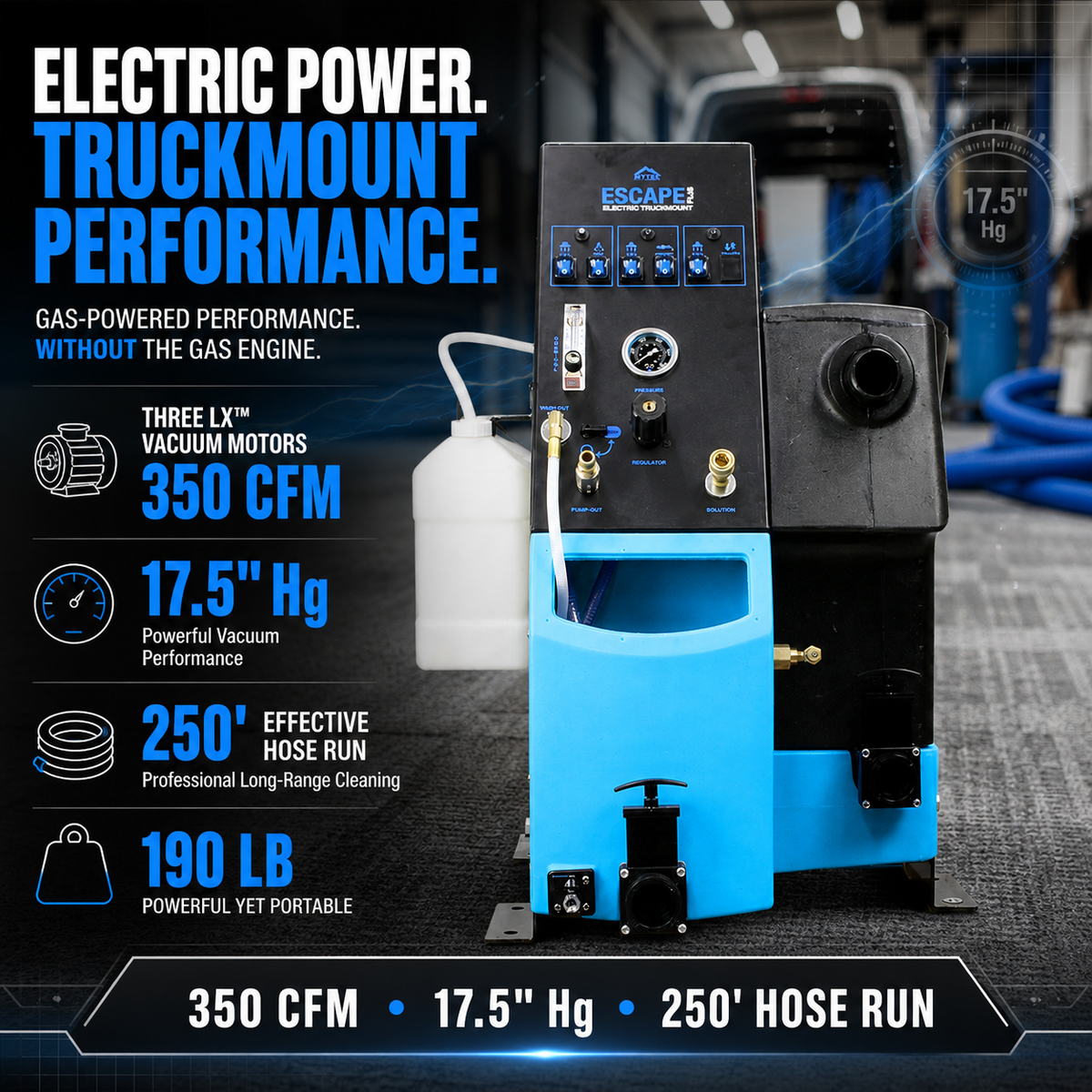 Mytee ETM-LX-PLUS Escape® LX™ Plus Electric Truckmount