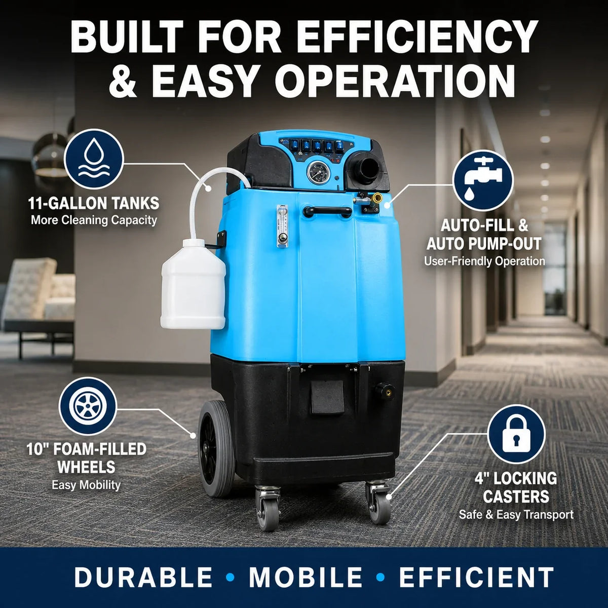 Mytee LTD3 Speedster® Heated Carpet Extractor