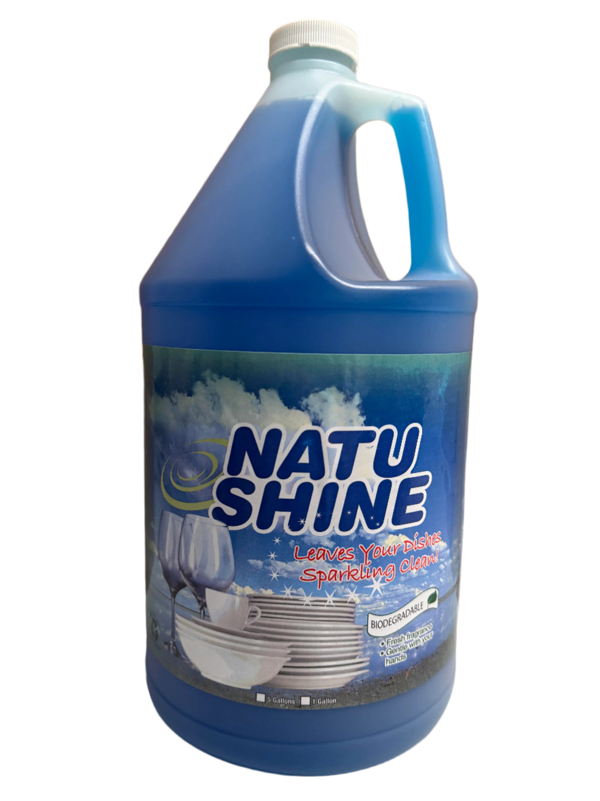 Natures Fragrance Natu Shine  Blue Dish Soap