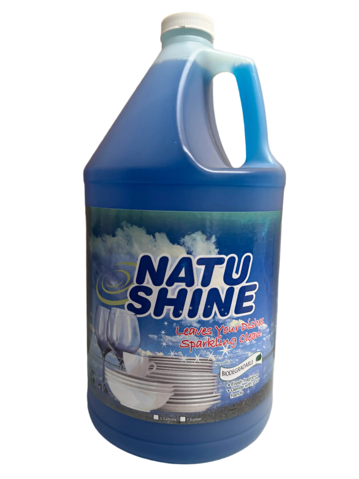 Natures Fragrance Natu Shine  Blue Dish Soap