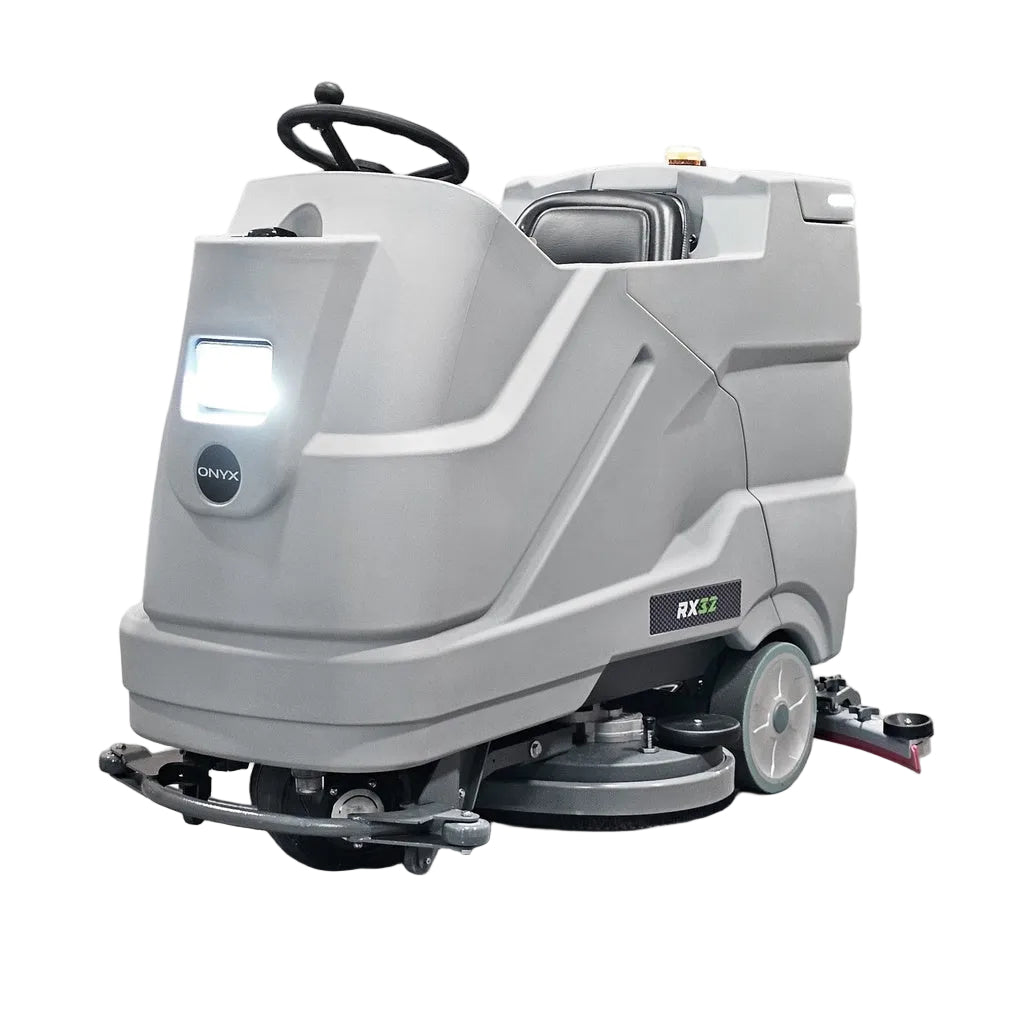 ONYX RX32 ride-on autoscrubber front view