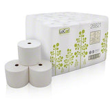 LoCor 2 ply Toilet Paper, 3 4/5" x 4", White 1000 sheets 36rolls (26821)